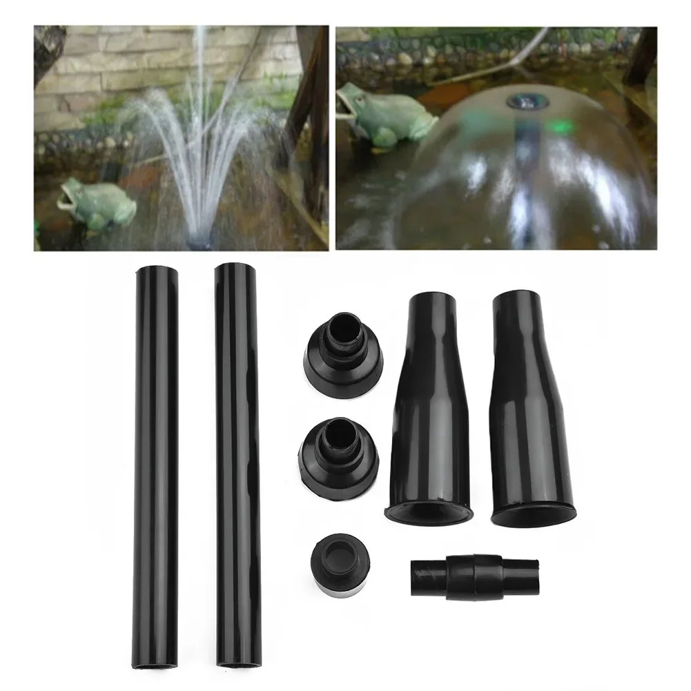 Multi-function 8 PCS Black Plastic Fountain Nozzles With Extension Tubes Adapters Are Included To Fit All Garden Water Pumps
Multi-function 8 PCS Black Plastic Fountain Nozzles With Extension Tubes Adapters Are Included To Fit All Garden Water Pumps