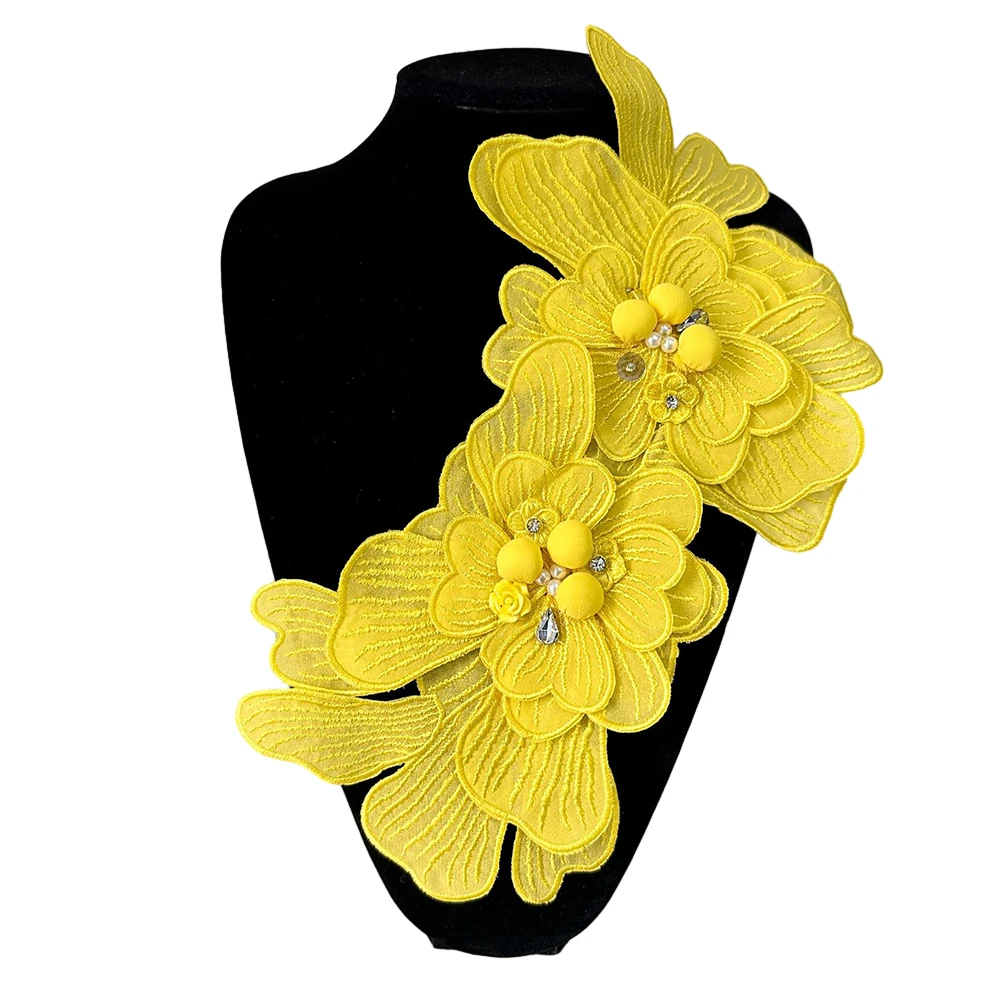 Exquisite Embroidered Lace Pin Cloth Applique Decorative Flower Large Embroidery Studded Patch Handmade DIY Accessory
Exquisite Embroidered Lace Pin Cloth Applique Decorative Flower Large Embroidery Studded Patch Handmade DIY Accessory