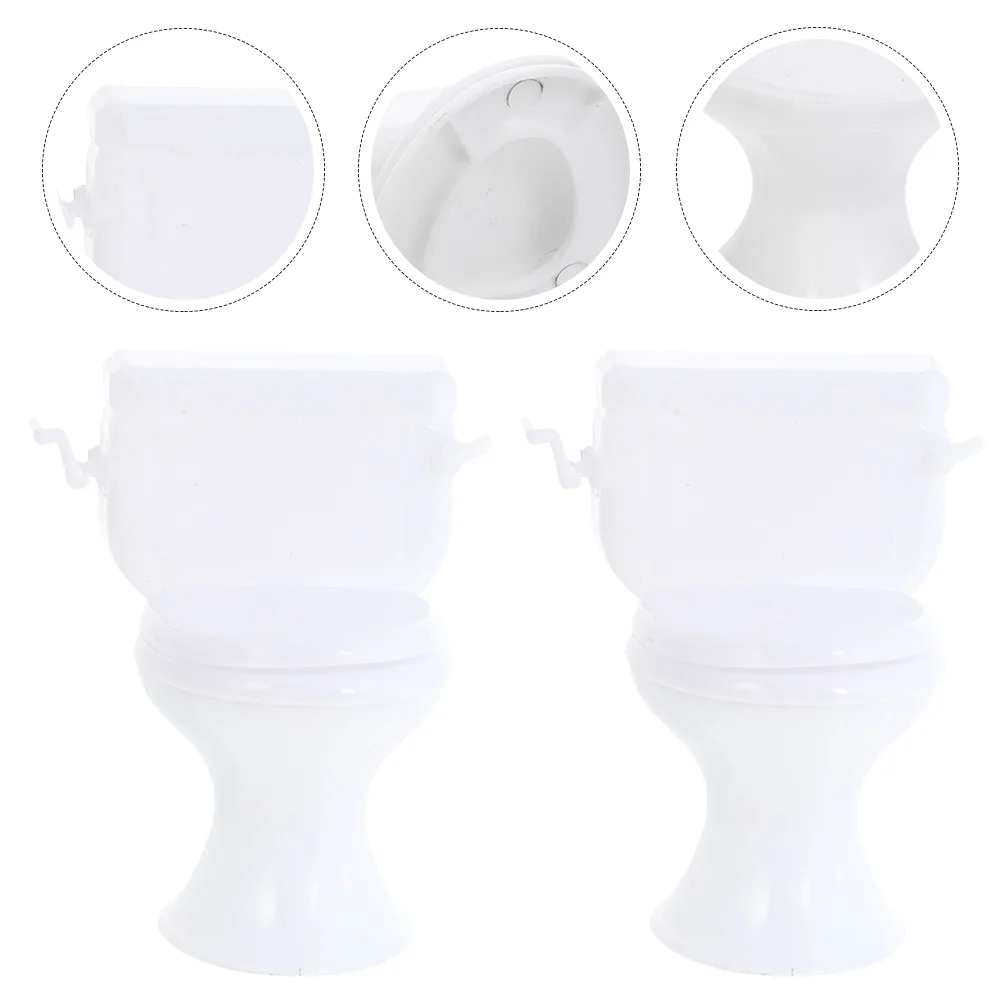 2Pcs Simulation Mini Toilet Toys Miniature House Toilet Toys Children Playing House Toys
2Pcs Simulation Mini Toilet Toys Miniature House Toilet Toys Children Playing House Toys