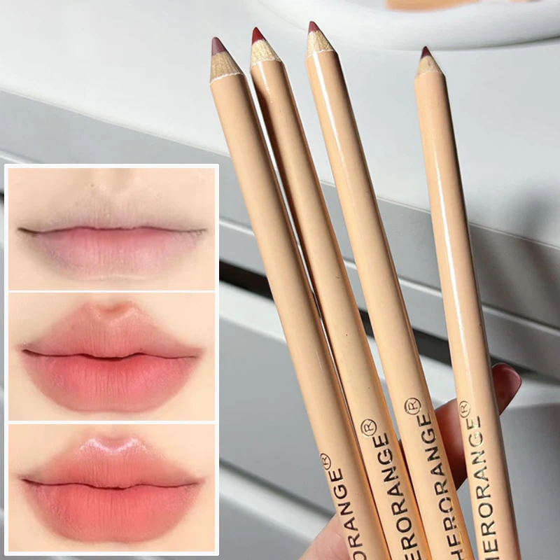

Matte Smooth Lipliner Pencil Waterproof Sexy Nude Brown Red Contour Tint Lipstick Lasting Non-stick Cup Lip Liner Lips Cosmetics