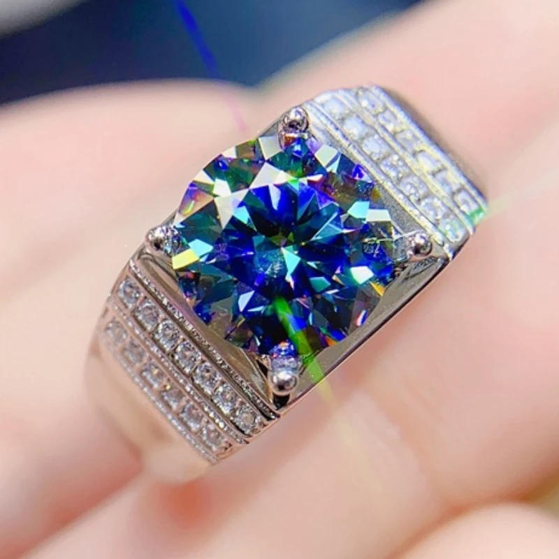 100% S925 Silver Jewelry 3 Carat Men's Mosan Diamond Ring in 5 Colors Personalized Classic Fashion Free Shipping
100% S925 Silver Jewelry 3 Carat Men's Mosan Diamond Ring in 5 Colors Personalized Classic Fashion Free Shipping