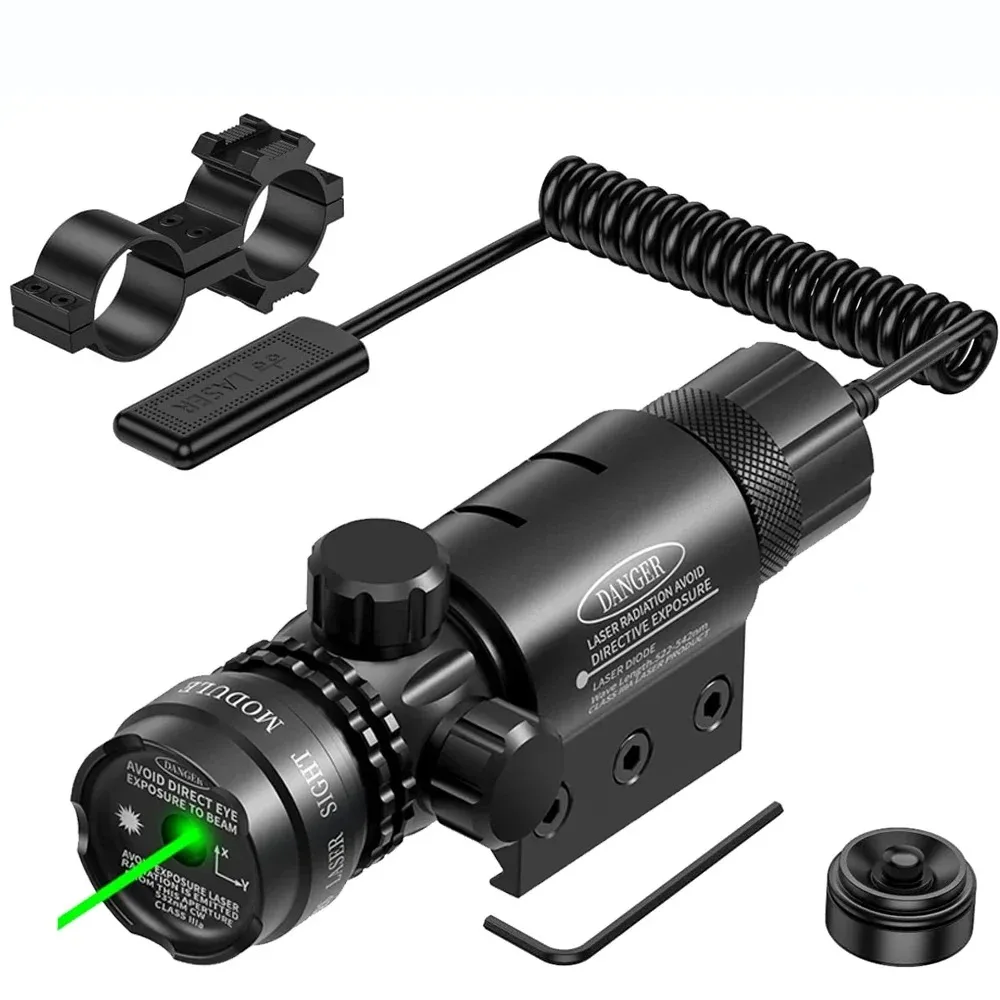 Upgarded Green Dot Laser Scope Shockproof 532nm Tactical Laser Sight Rifle Gun Scope Rail and Barrel Mounts Cap Pressure Switch
Upgarded Green Dot Laser Scope Shockproof 532nm Tactical Laser Sight Rifle Gun Scope Rail and Barrel Mounts Cap Pressure Switch