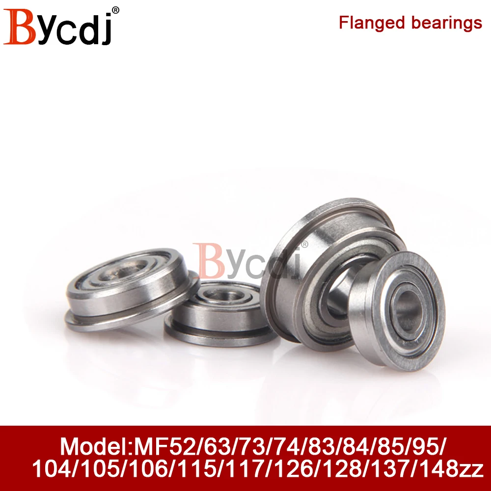 

Free shipping 10pcs Miniature flange small bearing MF52 63 73 83 74 84 104 85 95 105 115 106 126ZZ Bearing Steel