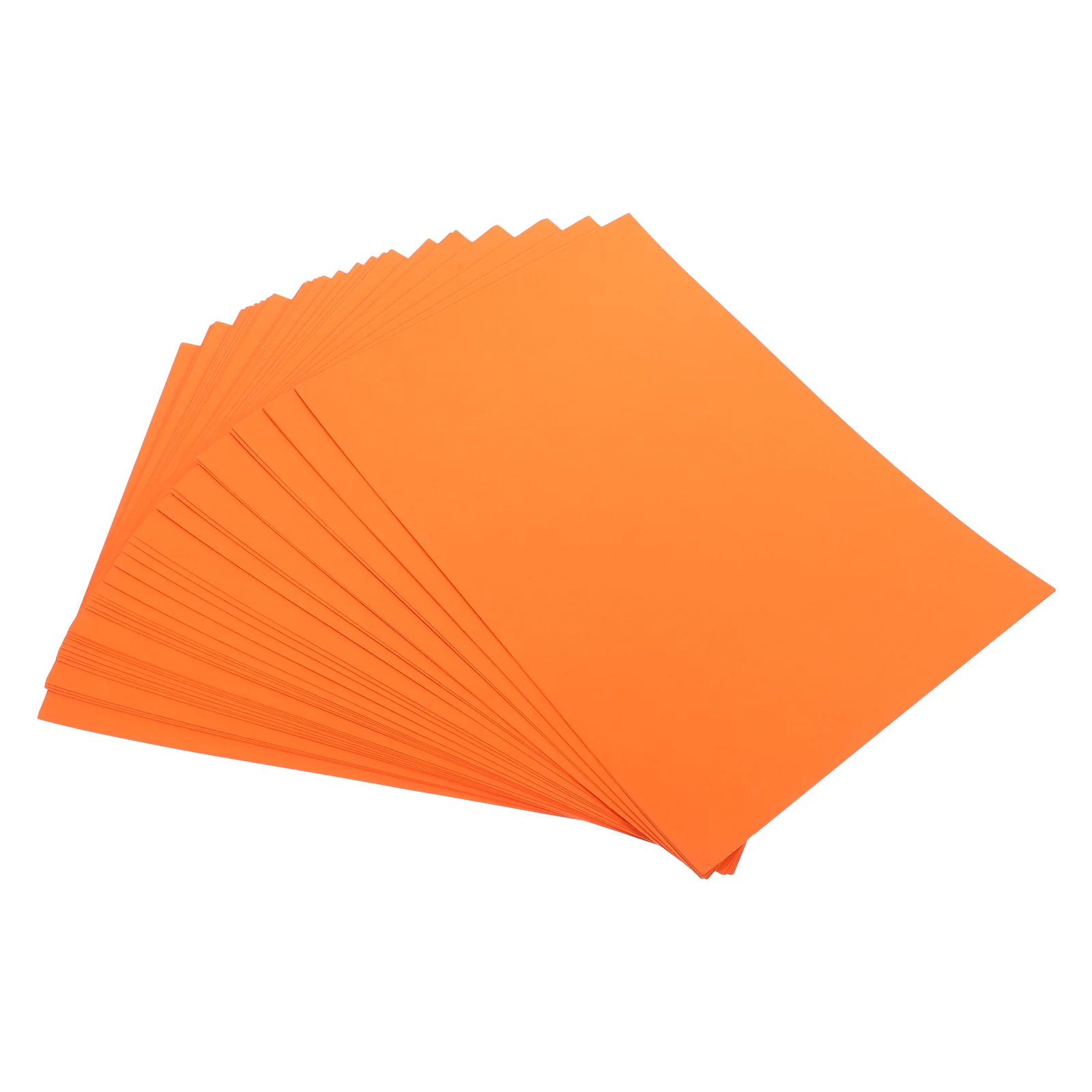 

50 Sheets A4 Color Cardboard Orange Cardstock Origami Papers Kids Crafts DIY Supplies Painting Tools Blank