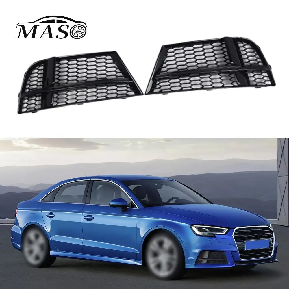 Глянцевая черная Автомобильная передняя противотуманная решетка для AUDI A3 S-Line Sportback 2016-2020, противотуманная фара, сотовая решетка, крышка
Глянцевая черная Автомобильная передняя противотуманная решетка для AUDI A3 S-Line Sportback 2016-2020, противотуманная фара, сотовая решетка, крышка