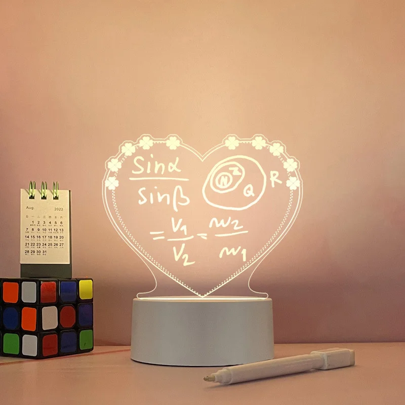 DIY Creative LED Night Light Note Board Table Lamp USB Powered Nightlight Valentine's Day Gift For Children Kids Home Decoration
DIY Creative LED Night Light Note Board Table Lamp USB Powered Nightlight Valentine's Day Gift For Children Kids Home Decoration
