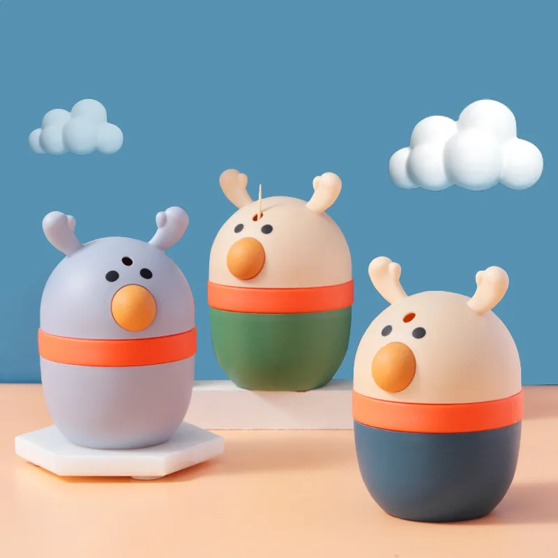 Коробка для зубочисток с оленем, автоматический выдвижной картридж для зубочисток, оригинальный мультяшный бокс для гостиной
Коробка для зубочисток с оленем, автоматический выдвижной картридж для зубочисток, оригинальный мультяшный бокс для гостиной