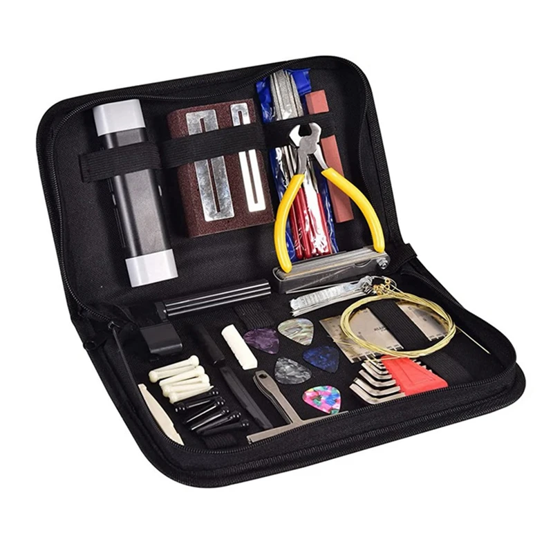 Guitar Repair And Maintenance Tool Kit Measuring String Grinding Gasket String Nail Pick Replacement Set Guitar Tool Set
Guitar Repair And Maintenance Tool Kit Measuring String Grinding Gasket String Nail Pick Replacement Set Guitar Tool Set