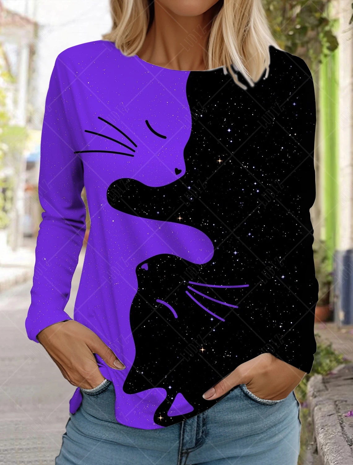 2024 Fashion Design Women's T shirt 3D Print Kawaii Cat Graphics Long Sleeve Crew Neck Regular Fit Spring/Fall Funny Sportwears
2024 Fashion Design Women's T shirt 3D Print Kawaii Cat Graphics Long Sleeve Crew Neck Regular Fit Spring/Fall Funny Sportwears