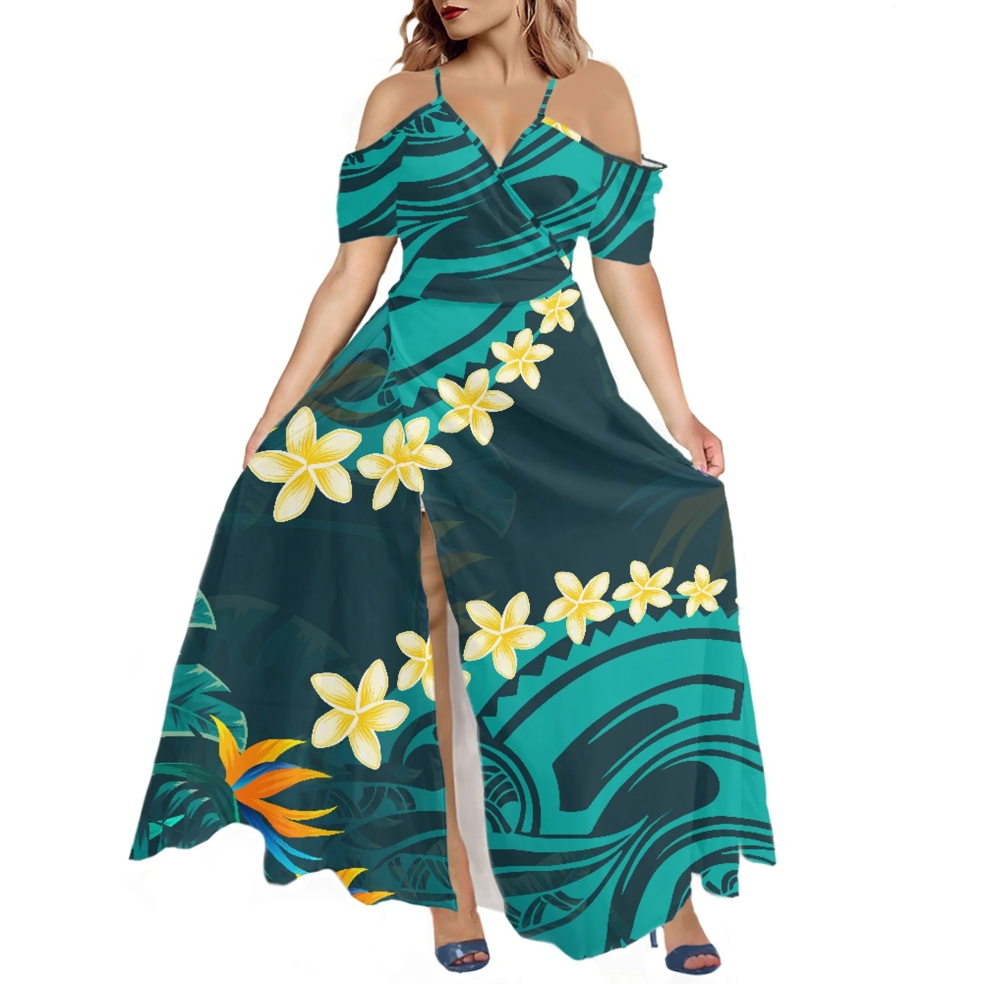 

Принт по запросу, Африканский этнический Ретро стиль, летнее платье с открытыми плечами, Женская Повседневная пляжная праздничная одежда для вечеринки