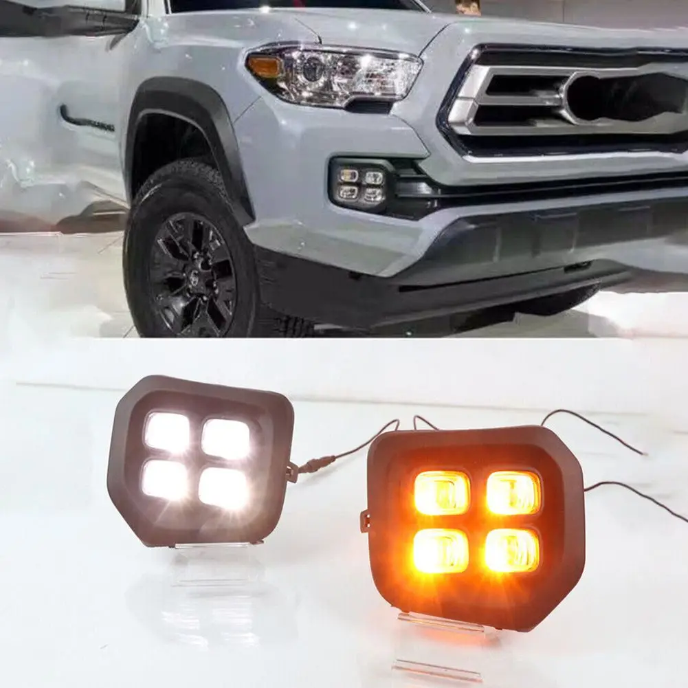 2pcs For Toyota-Tacoma 2016~2022 LED DRL Daytime Running Lights Bumper FogLamp DC 12V 6000K-6700K ABS Plastic Waterproof Lamps
2pcs For Toyota-Tacoma 2016~2022 LED DRL Daytime Running Lights Bumper FogLamp DC 12V 6000K-6700K ABS Plastic Waterproof Lamps