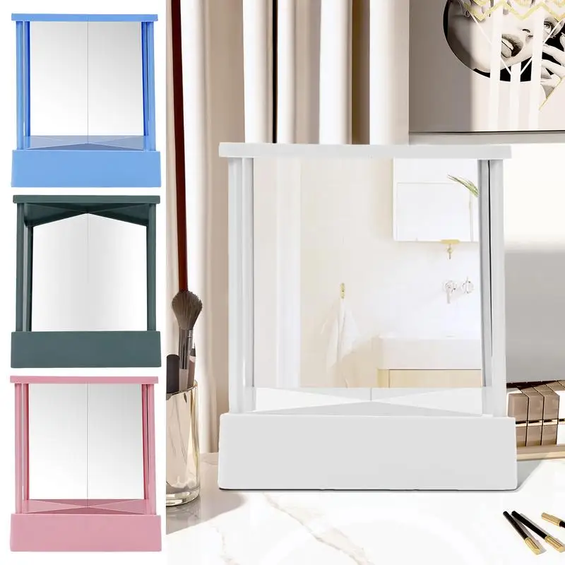 

Inverted Mirror Non-Reversing Real Mirror For Vanity Portable Left And Right Not Reversed True Mirror Makeup Table Mirror