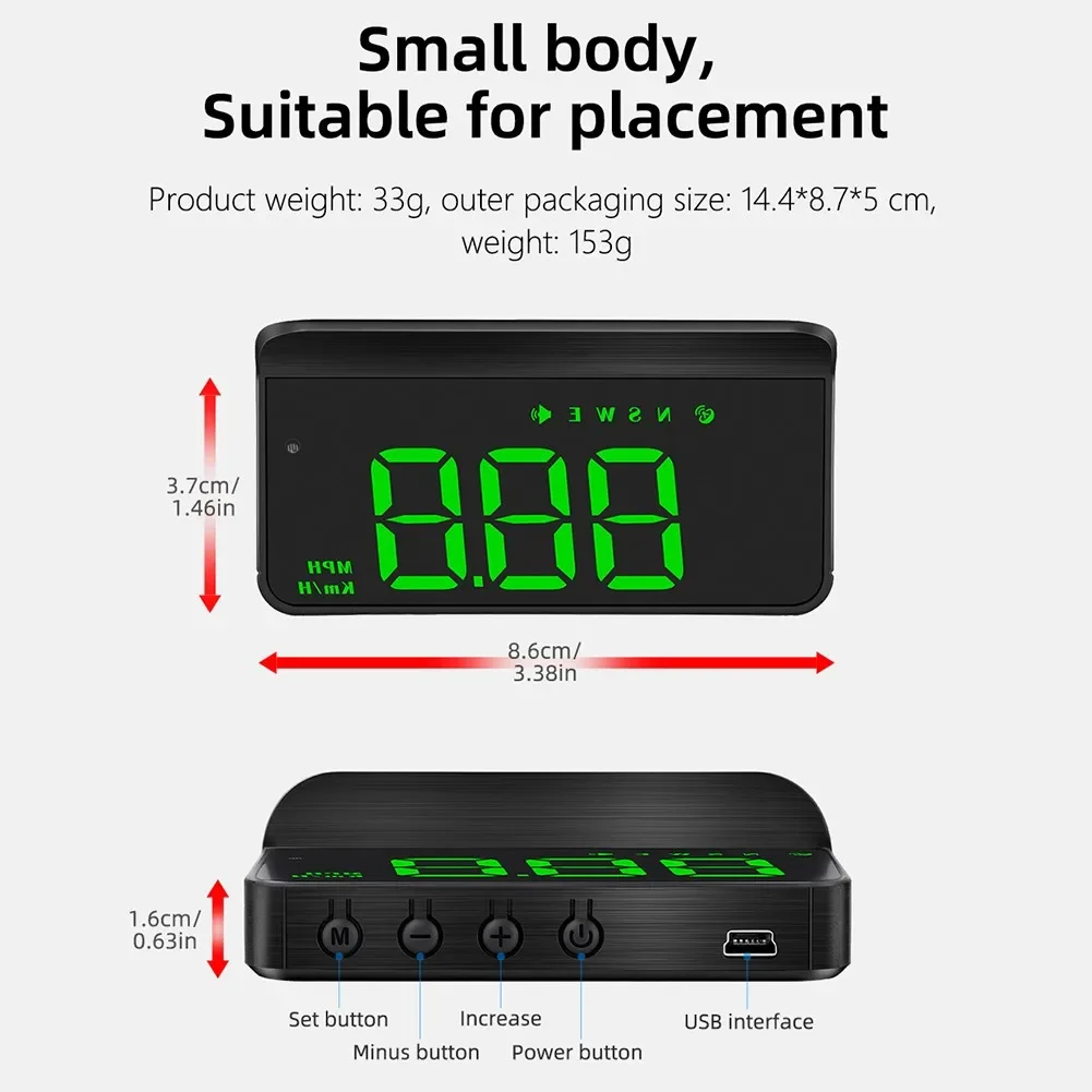 Vehicle-mounted HUD Head-up Display GPS Vehicle Speed Display Universal Car Head Up Display Speed Warning Alarm Car Accessorry
Vehicle-mounted HUD Head-up Display GPS Vehicle Speed Display Universal Car Head Up Display Speed Warning Alarm Car Accessorry