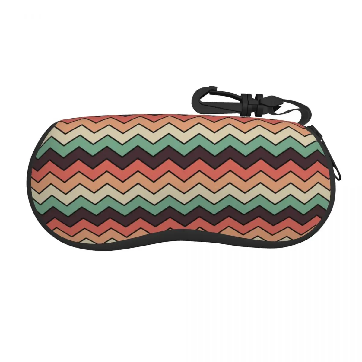 

Vintage Zig Zag Shell Eyeglasses Case Men Women Cute Modern Geometric Wave Glasses Case Sunglasses Box Pouch