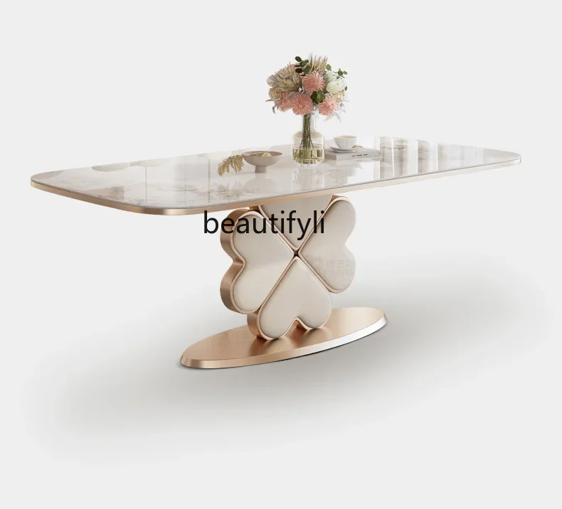 Light Luxury Stone Plate Dining Table Modern Minimalist Nordic Cream Style Household Rectangular Dining Table
Light Luxury Stone Plate Dining Table Modern Minimalist Nordic Cream Style Household Rectangular Dining Table