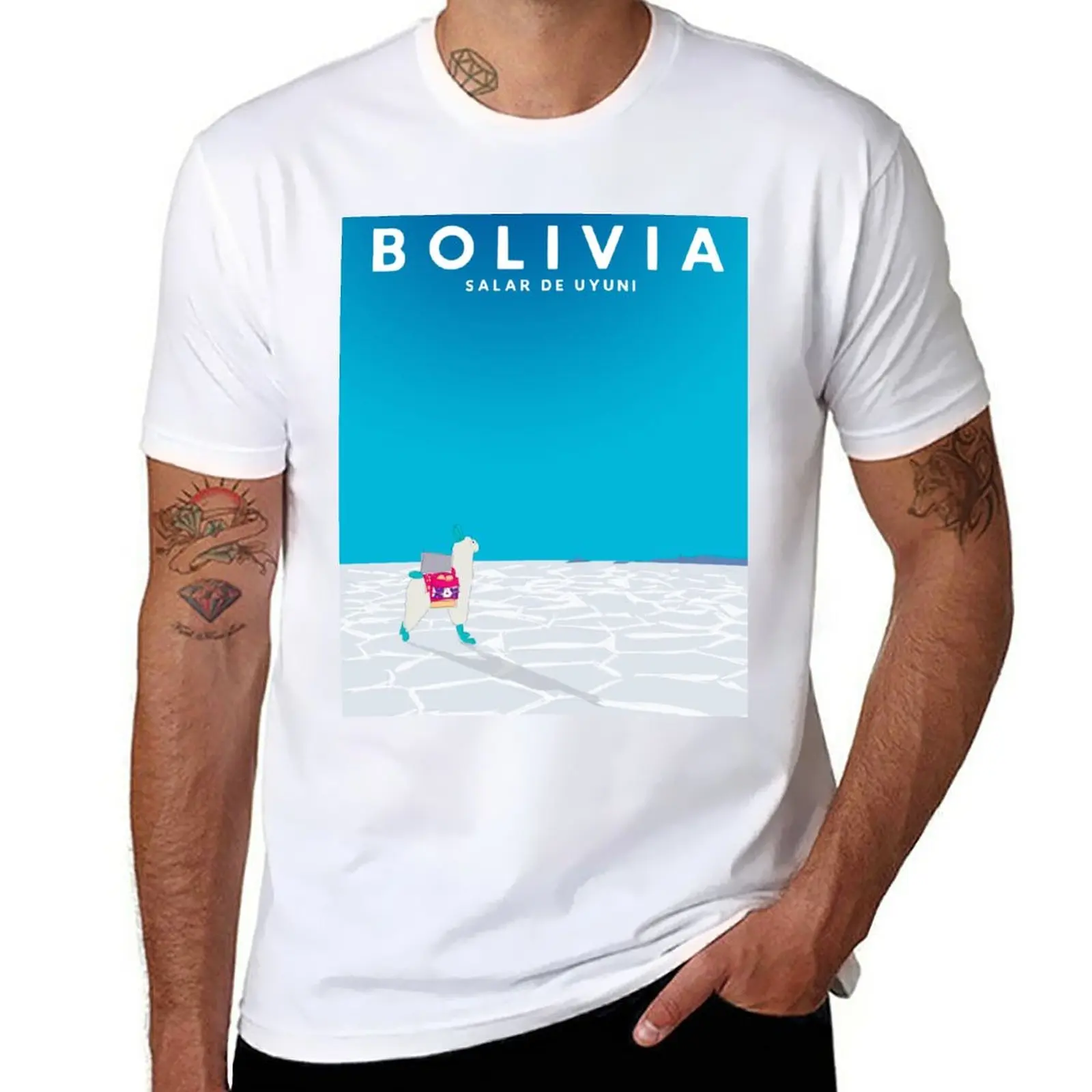 New Bolivia Salt Flats Travel Poster T-Shirt t shirt man plain t-shirt summer clothes tops Men's t-shirt
New Bolivia Salt Flats Travel Poster T-Shirt t shirt man plain t-shirt summer clothes tops Men's t-shirt