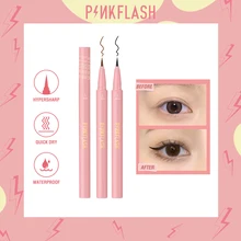 

PINKFLASH #DoubleJoy Hypersharp Quick-drying Waterproof Black Liquid Eyeliner for Perfect Long-lasting Eye Liner Pencil Makeup