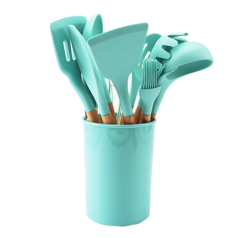 12 Pcs Kitchen Silicone Cooking Utensils Set Non-stick Cookware Easy Clean Shovel Spoon Soup Kitchenware Tool
12 Pcs Kitchen Silicone Cooking Utensils Set Non-stick Cookware Easy Clean Shovel Spoon Soup Kitchenware Tool
