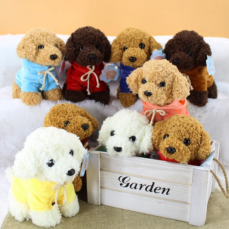 

25cm Lovely Simulation Teddy Dog Children Plush Toy Puppy Doll New Christmas Festival Gift For Kids Cute Animal