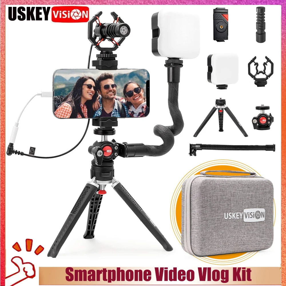 Профессиональная видеосъемка с микрофоном USKEYVISION для YouTube/Tiktok для iPhone 13/Mini/pro/max и Smartphon
Профессиональная видеосъемка с микрофоном USKEYVISION для YouTube/Tiktok для iPhone 13/Mini/pro/max и Smartphon
