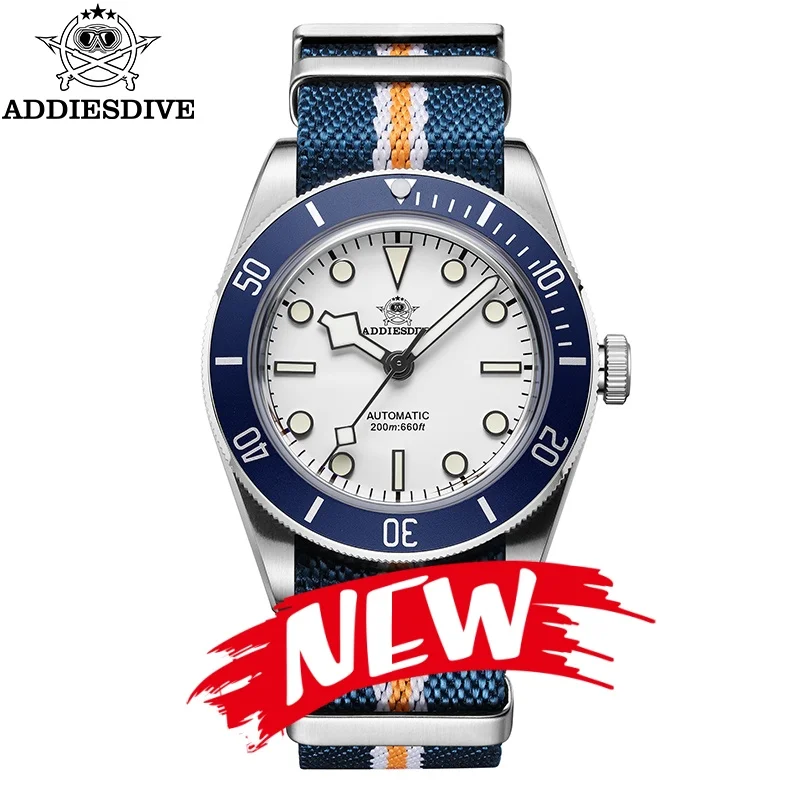 

ADDIESDIVE 39mm Men Watches BGW9 Super Luminous 20Bar Waterproof 316L Steel Relogios Masculino Automatic Mechanical Watches