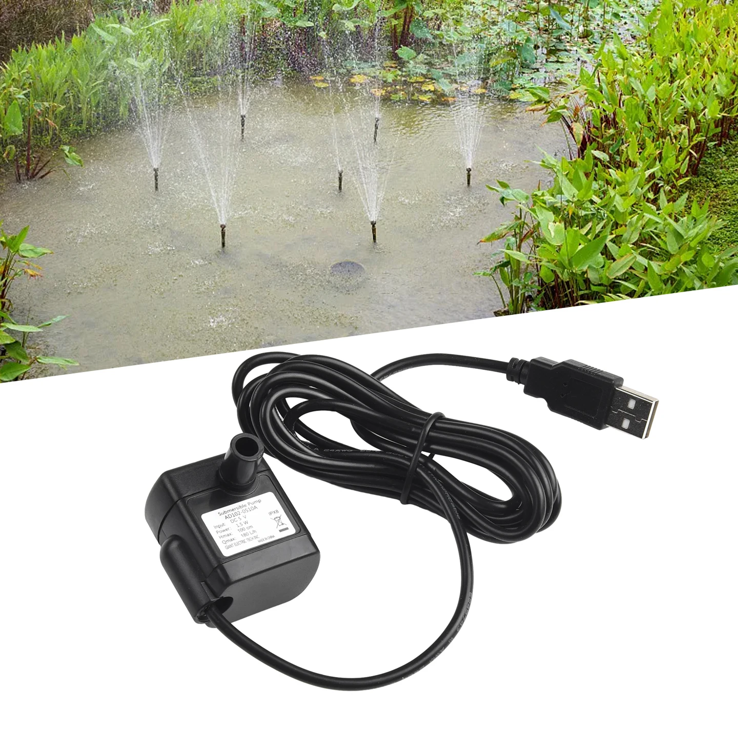 1pc Solar Power Fountain Water Pump For Garden Pond Pool Fish 7V 150MA Load Power 200L/H 30-60cm Outdoor Pools Accessories
1pc Solar Power Fountain Water Pump For Garden Pond Pool Fish 7V 150MA Load Power 200L/H 30-60cm Outdoor Pools Accessories