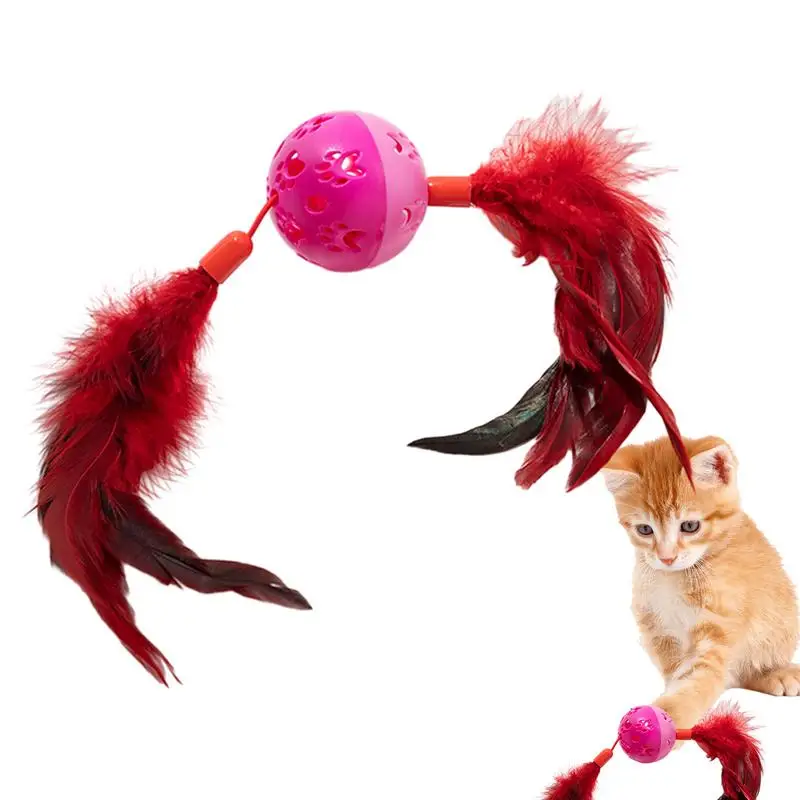 Interactive Cat Balls with Feather Funny Kitten Toys comfortable soft feathers kitten playing Toys for Exercise Exploring toy
Interactive Cat Balls with Feather Funny Kitten Toys comfortable soft feathers kitten playing Toys for Exercise Exploring toy