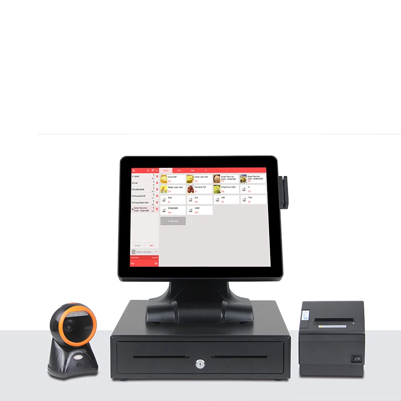 

17" pos systems factory price win all in one touch pos system for retail store