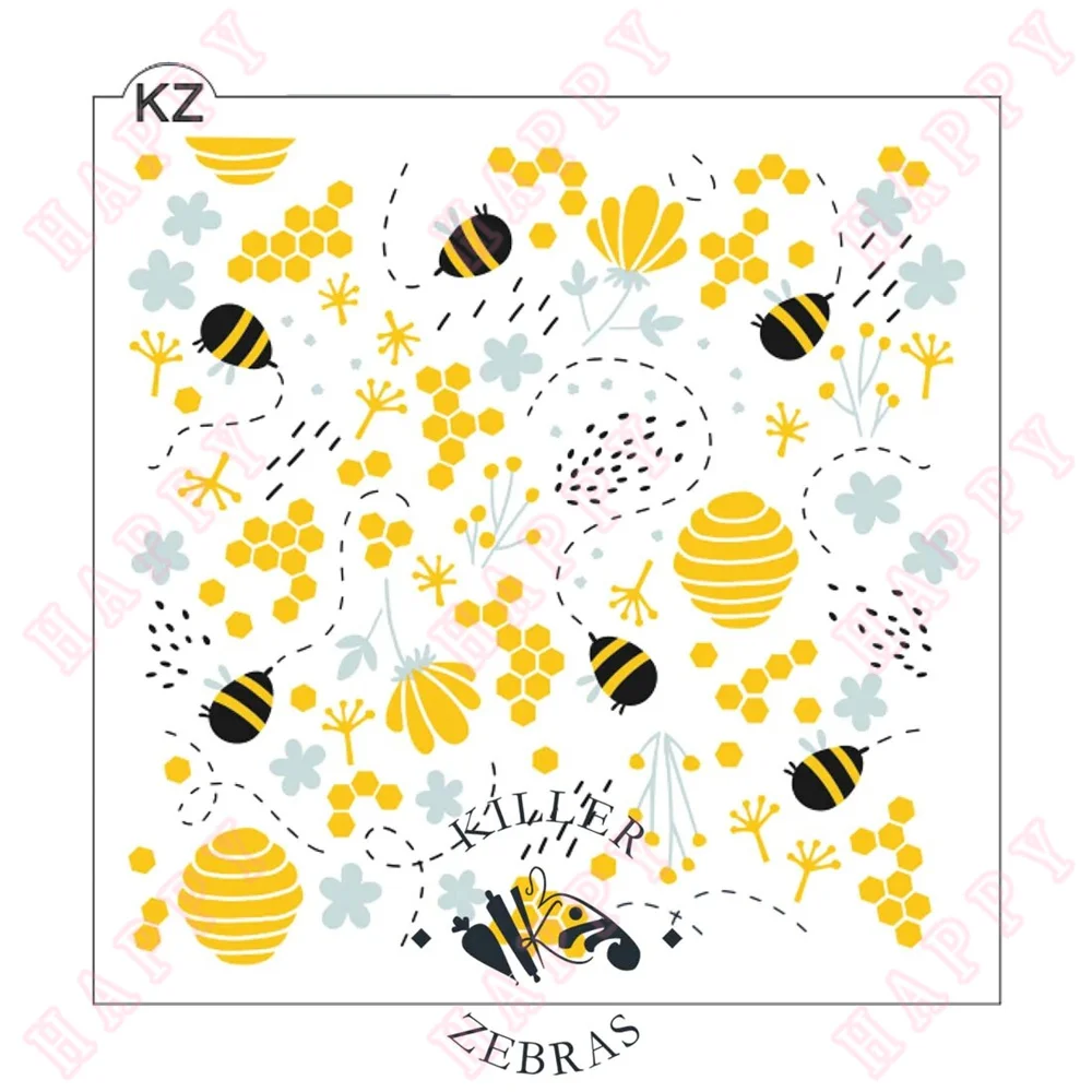 Plastic Stencils Bee With A Small Flower For Scrapbook Painting Phone Album Decoration Embossing DIY Paper Craft Fairy Layering
Plastic Stencils Bee With A Small Flower For Scrapbook Painting Phone Album Decoration Embossing DIY Paper Craft Fairy Layering