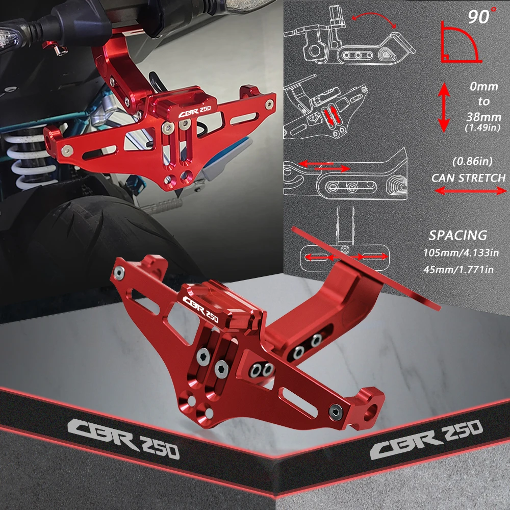 Кронштейн номерного знака для мотоцикла Honda CBR250R CBR 250 CBR250 R 2011-2013 2012
Кронштейн номерного знака для мотоцикла Honda CBR250R CBR 250 CBR250 R 2011-2013 2012