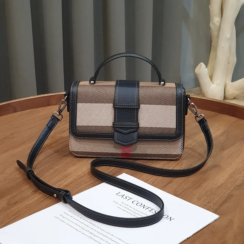 2023 New Plaid Shoulder Bag Women Genuine Leather Purses Brand Design Small Handbags Excellent Cowhide Female Messenger Bags
2023 New Plaid Shoulder Bag Women Genuine Leather Purses Brand Design Small Handbags Excellent Cowhide Female Messenger Bags