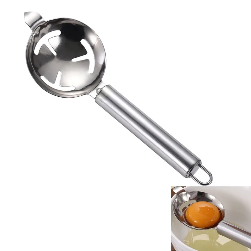 

Fashion Stainless Steel Egg Separator Filter Egg Whites And Yolks Strainer Divider Kitchen Utility Gadget Cooking Baking Tools