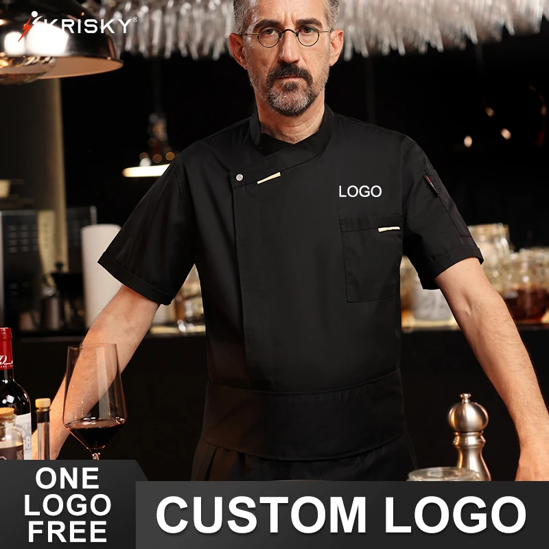New Short Chef Clothes Restaurant Kitchen Cooking Chef Coat Waiter Work Jackets Professional Uniform Overalls Outfit With Logo
New Short Chef Clothes Restaurant Kitchen Cooking Chef Coat Waiter Work Jackets Professional Uniform Overalls Outfit With Logo