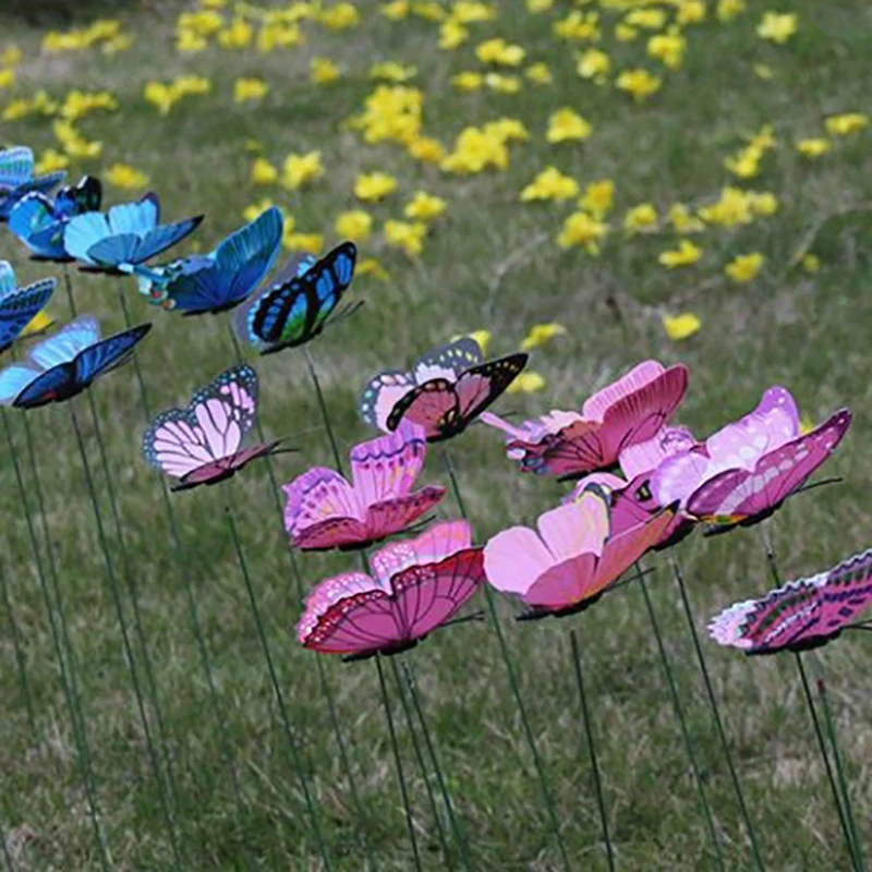 10Pcs/Set Simulation Butterfly Stick Outdoor Garden Flower Pot Decor Ornament Gardening Supplies
10Pcs/Set Simulation Butterfly Stick Outdoor Garden Flower Pot Decor Ornament Gardening Supplies