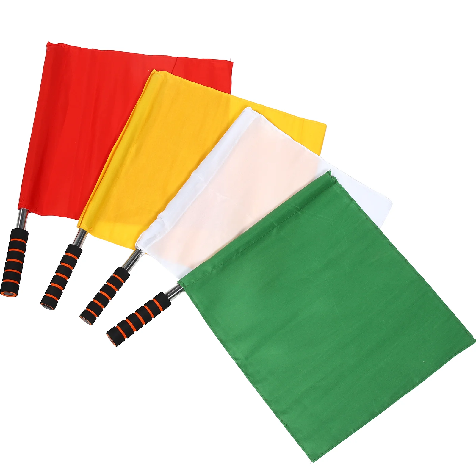 

Referee Flag Small Signal Flags Warning Soccer Colored Football Match Hand Waving