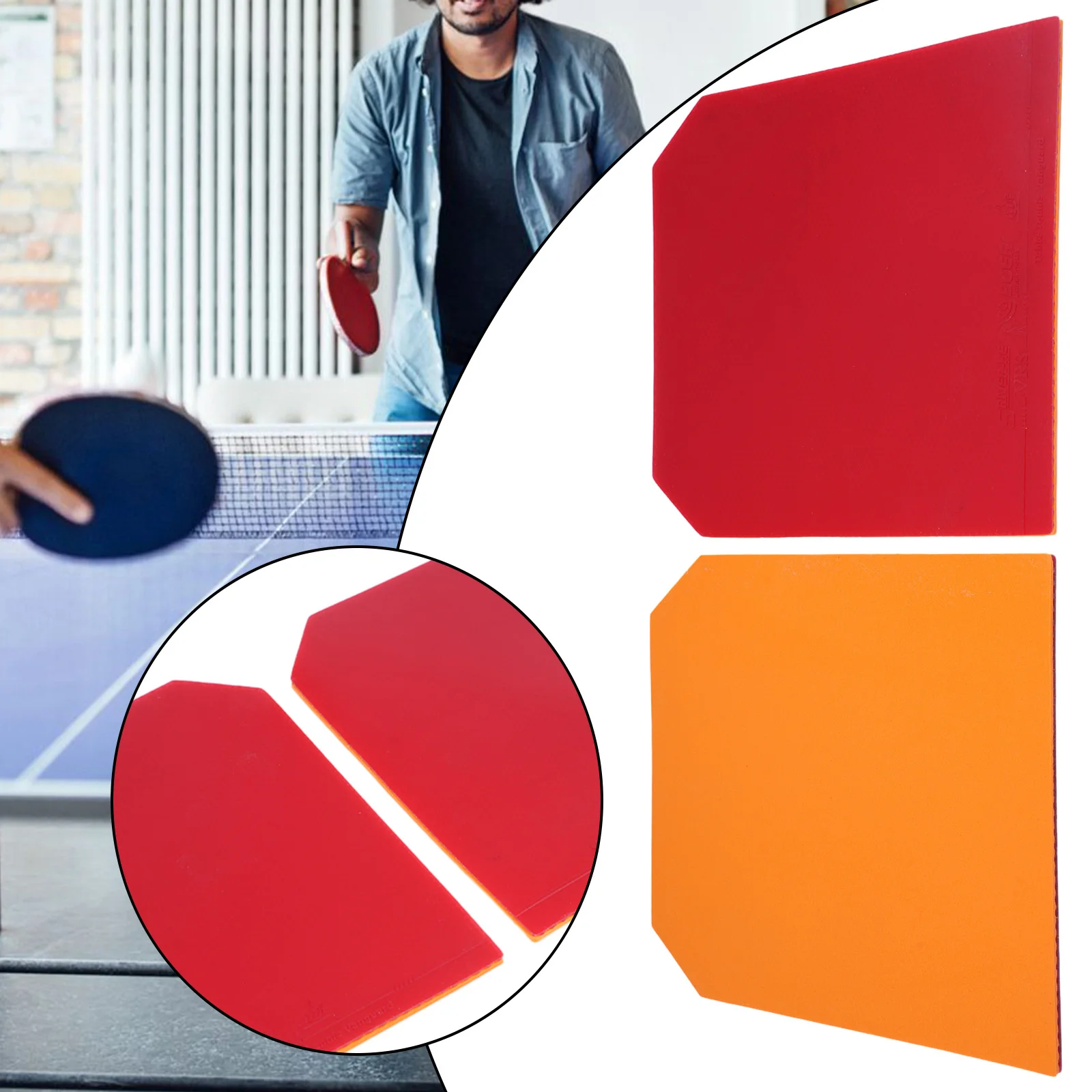 2Pcs Table Tennis Rubber With Sponge Fit Ping Pong Paddle Racket 2.1mm Red/black Hardness 40 17 Speed Ping Pong Parts
2Pcs Table Tennis Rubber With Sponge Fit Ping Pong Paddle Racket 2.1mm Red/black Hardness 40 17 Speed Ping Pong Parts
