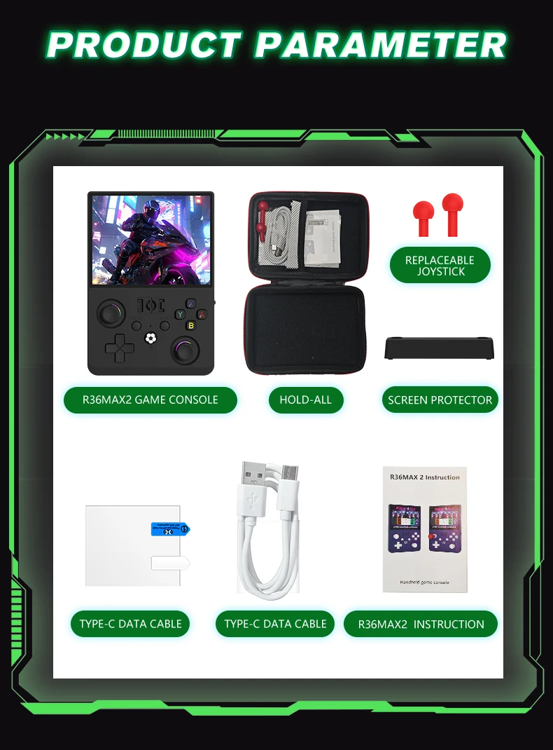 New R36 Max2 Retro Handheld Game Console Linux System 4.5 Inch IPS Screen 64G/128G Portable Pocket Player Built-in 18000+ Games New R36 Max2 Retro Handheld Game Console Linux System 4.5 Inch IPS Screen 64G/128G Portable Pocket Player Built-in 18000+ Games