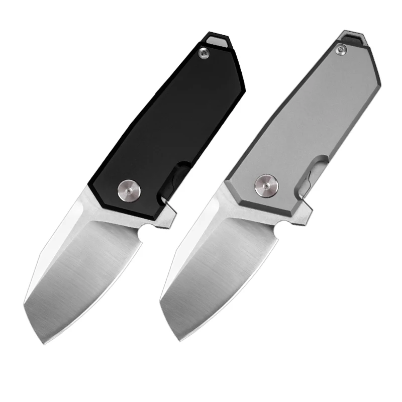 

HWZBBEN D058 Titanium Alloy Handle Pocket Knife Knives EDC Camping Survival Folding Knife