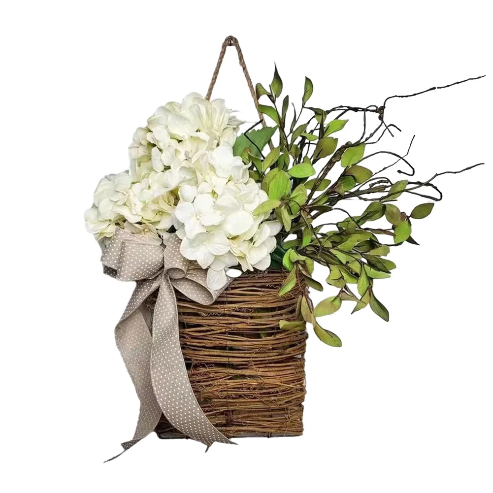 Cream Hydrangea Door Hanger Basket Wreath, Spring And Summer Wreath, Farmhouse Door Hanger Wildflower Basket Wreath
Cream Hydrangea Door Hanger Basket Wreath, Spring And Summer Wreath, Farmhouse Door Hanger Wildflower Basket Wreath