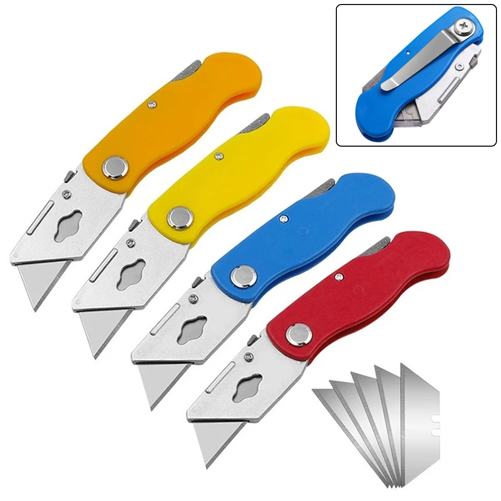 Folding Knife Art Cutter Folding Harp Blade Utility Knife For Cutting Wood Plastic Paper Cutter Hand Tool With 5pcs Blades
Folding Knife Art Cutter Folding Harp Blade Utility Knife For Cutting Wood Plastic Paper Cutter Hand Tool With 5pcs Blades