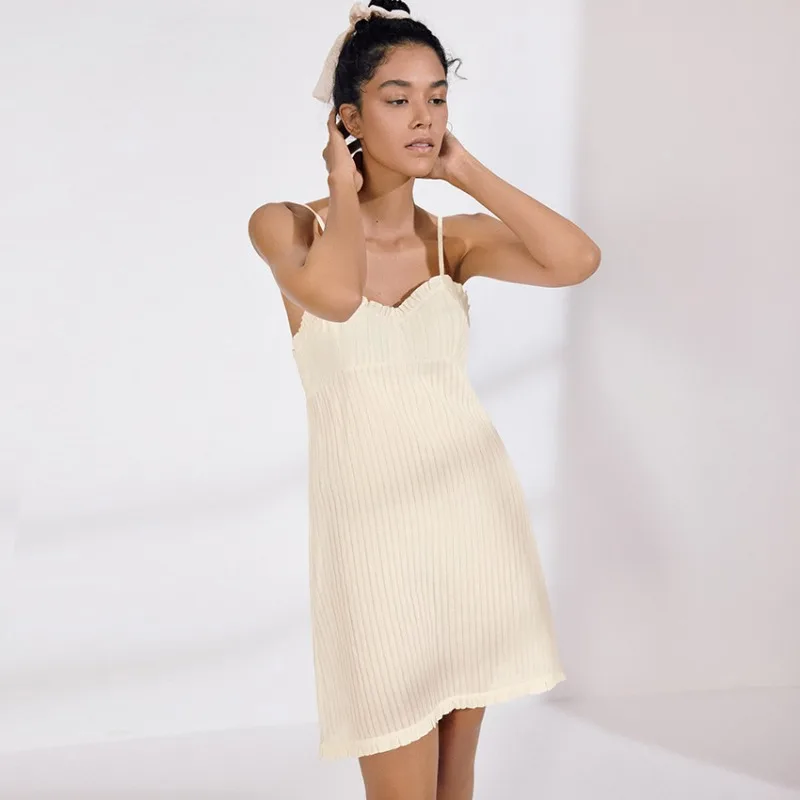 100% Cotton Beige Night Dress Women Loose Sexy Spaghetti Strap V Neck Sleepwear 2024 Summer Casual Pajamas Nightgowns Mujer
100% Cotton Beige Night Dress Women Loose Sexy Spaghetti Strap V Neck Sleepwear 2024 Summer Casual Pajamas Nightgowns Mujer