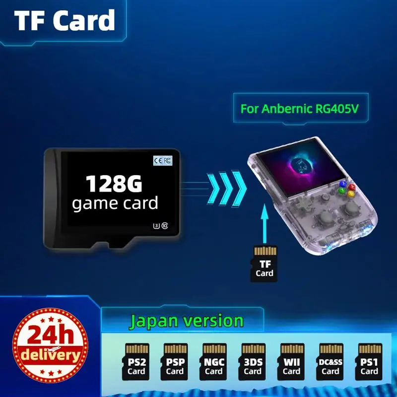 New TF Card For Anbernic RG405V Memory Classic Retro Game Japan Version PS2 PSP PS1 3DS Box Portable Console Handheld RG405M
New TF Card For Anbernic RG405V Memory Classic Retro Game Japan Version PS2 PSP PS1 3DS Box Portable Console Handheld RG405M