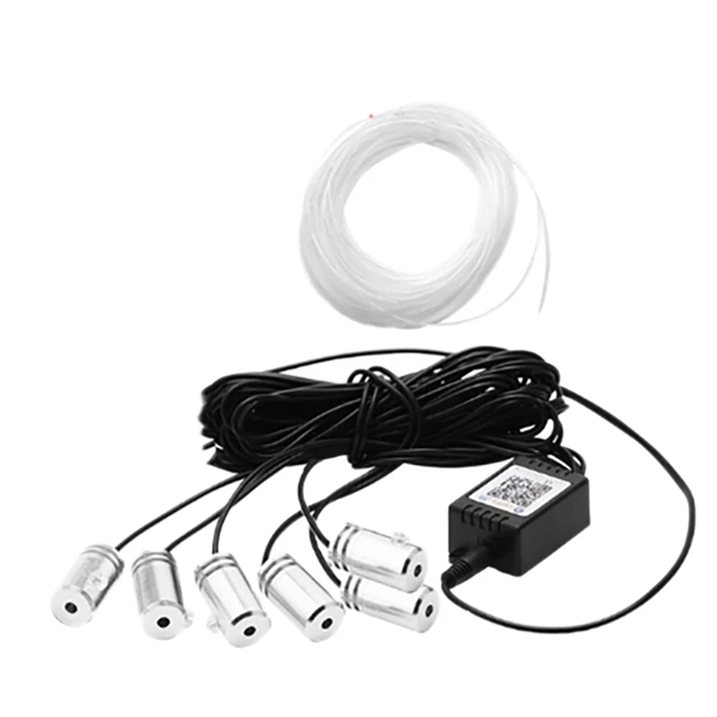 2X 6 In 1 RGB LED Atmosphere Car Light Interior Ambient Light Fiber Optic Strips Light By App Control DIY Music 8M Fiber
2X 6 In 1 RGB LED Atmosphere Car Light Interior Ambient Light Fiber Optic Strips Light By App Control DIY Music 8M Fiber