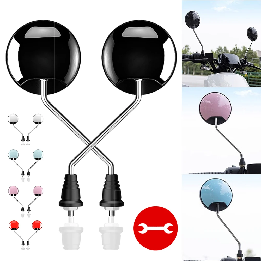 New 1 Pair Motorcycle Rearview Mirror Convex Handlebar Side View Mirror Rustproof Metal Rod 8mm For Electric Scooter Motorcycle
New 1 Pair Motorcycle Rearview Mirror Convex Handlebar Side View Mirror Rustproof Metal Rod 8mm For Electric Scooter Motorcycle