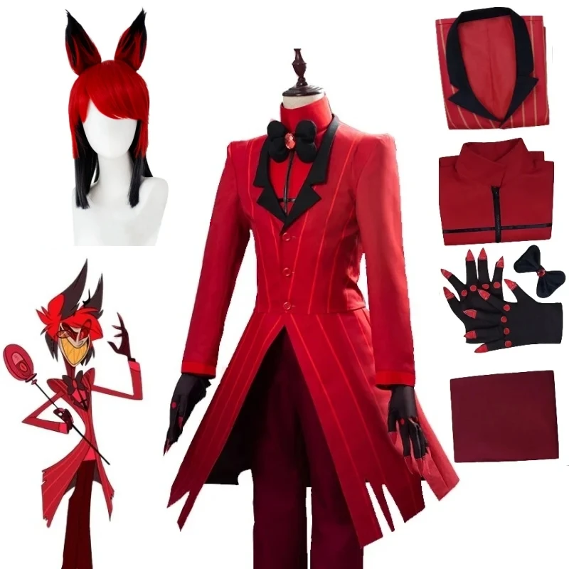 Hazbin Cosplay Hotel Uniform ALASTOR Cosplay Costume Adult Men Halloween Uniform Jacket Pants Costumes Red Suit Anime Cosplay
Hazbin Cosplay Hotel Uniform ALASTOR Cosplay Costume Adult Men Halloween Uniform Jacket Pants Costumes Red Suit Anime Cosplay