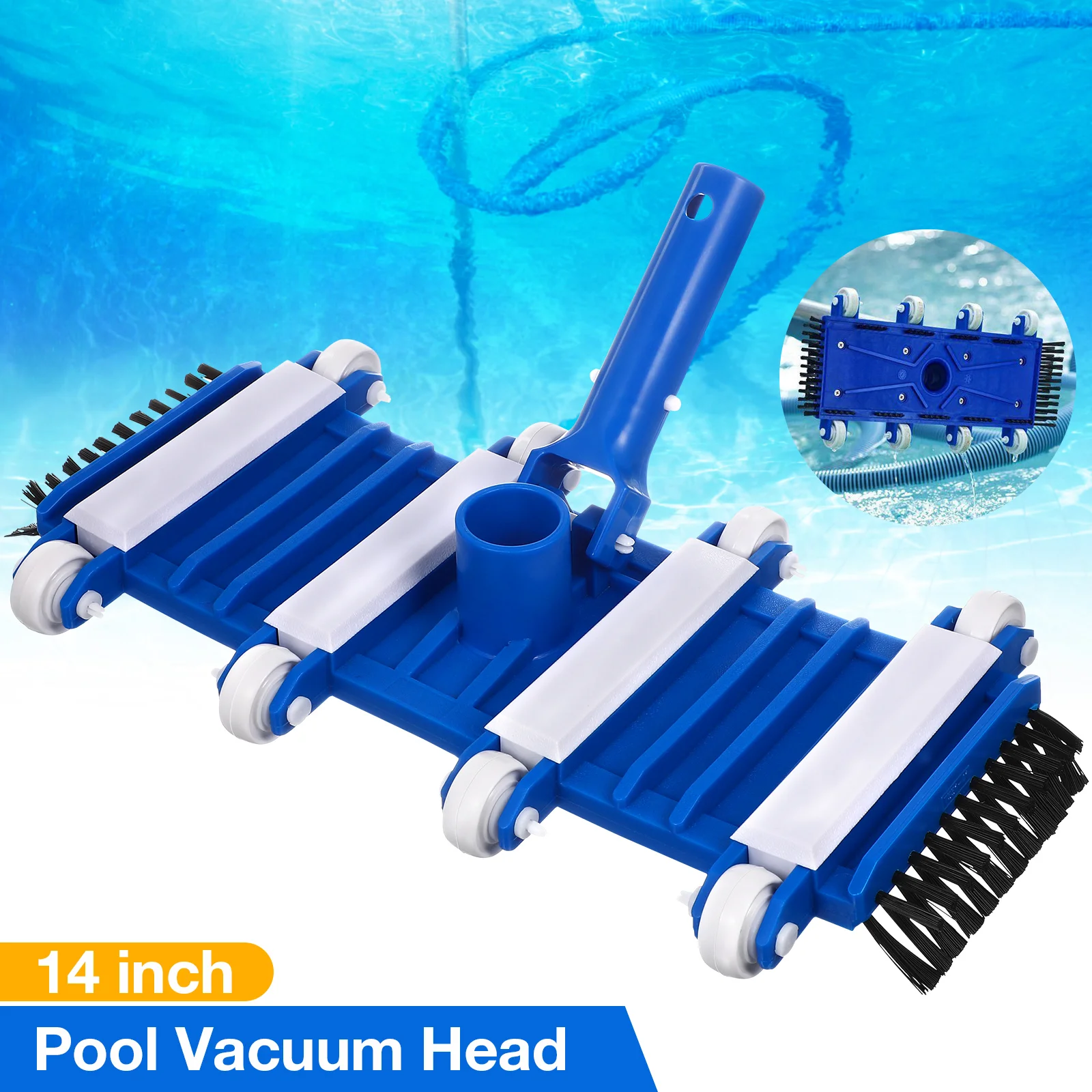 Swimming Pool Brush Cleaner Pool Vacuum Head Portable Swimming Pool Fountain Suction Head Spa Pool Equipment Cleaning Theft
Swimming Pool Brush Cleaner Pool Vacuum Head Portable Swimming Pool Fountain Suction Head Spa Pool Equipment Cleaning Theft