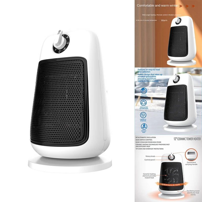 Electric Heater For Room PTC Heaters Household Vertical 90°Shaking Portable Head Heater For Winter
Electric Heater For Room PTC Heaters Household Vertical 90°Shaking Portable Head Heater For Winter