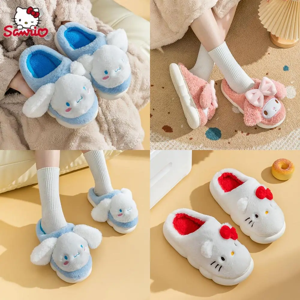 Cartoon Hello Kittys Cinnamoroll Sanrio Plush Slippers Cute Cotton Slippers Winter Warm Slippers Homewear Shoes Christmas Gift
Cartoon Hello Kittys Cinnamoroll Sanrio Plush Slippers Cute Cotton Slippers Winter Warm Slippers Homewear Shoes Christmas Gift