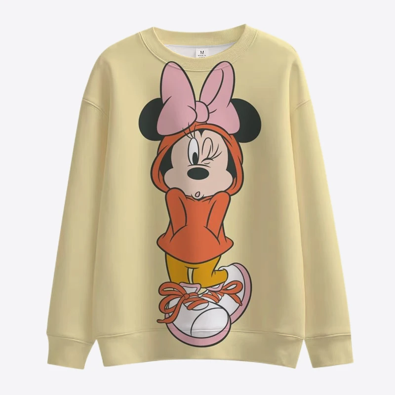2022 New Streetwear Disney Mickey and Minnie Fall Harajuku Crew Neck Casual Women's Long Sleeve Sweatshirt Ladies Top Y2K
2022 New Streetwear Disney Mickey and Minnie Fall Harajuku Crew Neck Casual Women's Long Sleeve Sweatshirt Ladies Top Y2K