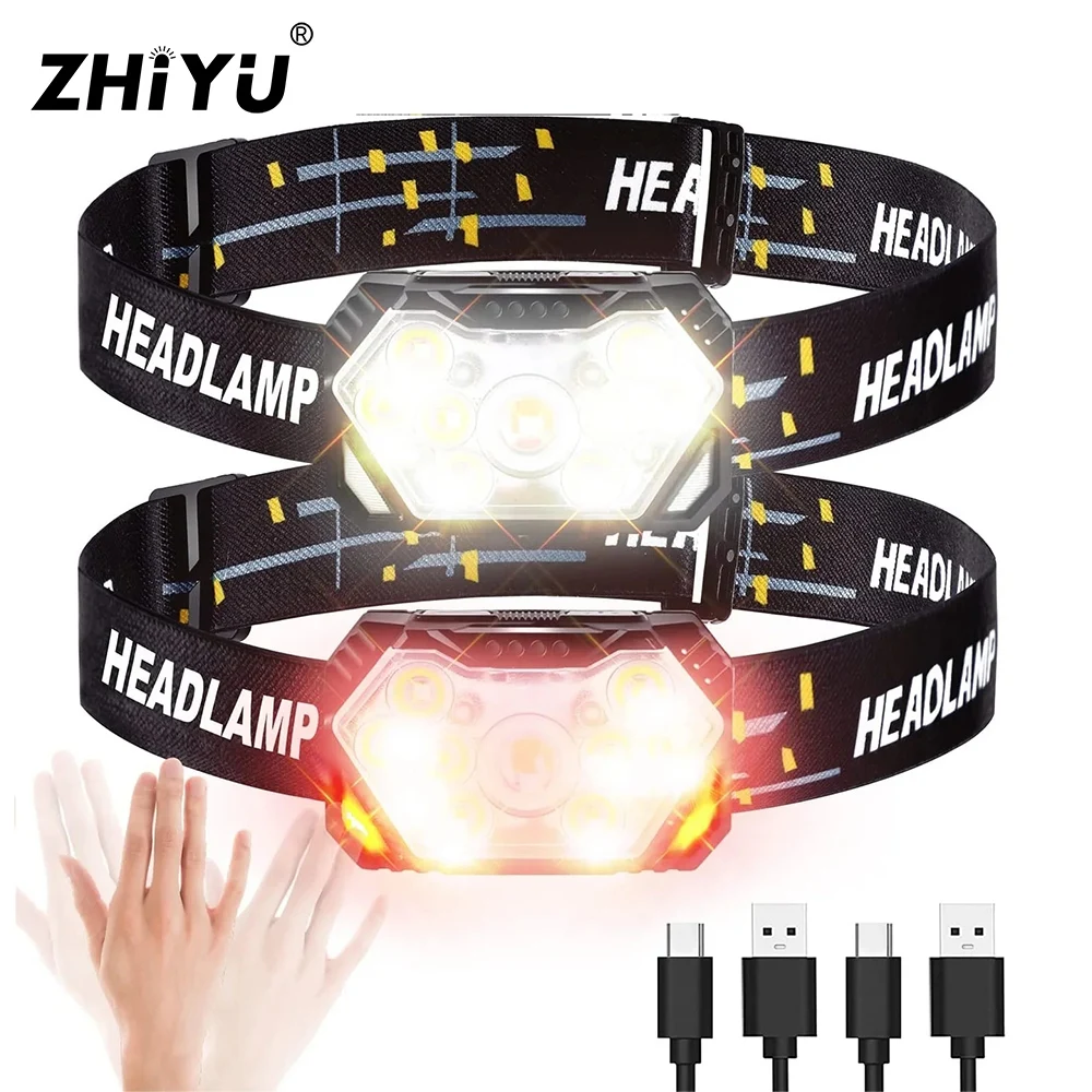 9 Led Strong Light Headlamp USB Rechageable Motion Sensor Headlight Portable Fishing Camping Outdoor Head Lamp Work Flashlight
9 Led Strong Light Headlamp USB Rechageable Motion Sensor Headlight Portable Fishing Camping Outdoor Head Lamp Work Flashlight